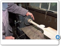 Cricket Bat Maker Tim Kelly making cricket bats from willow wood